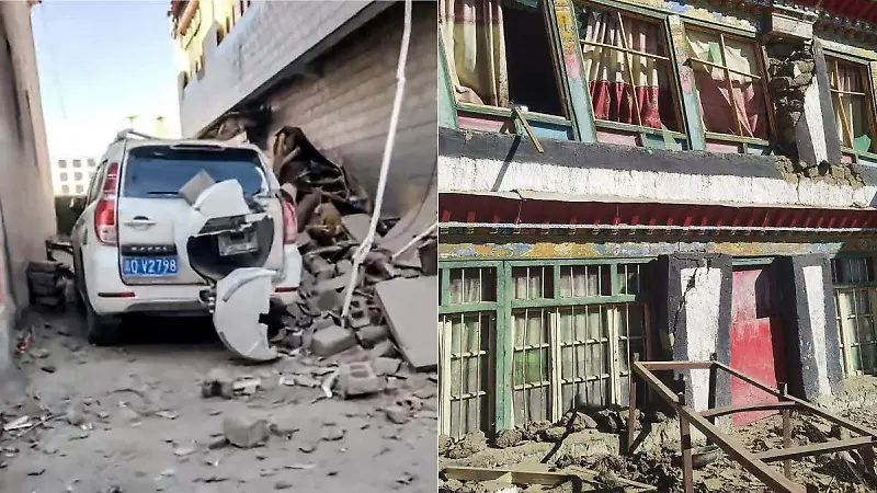 Así quedaron las calles después del terremoto